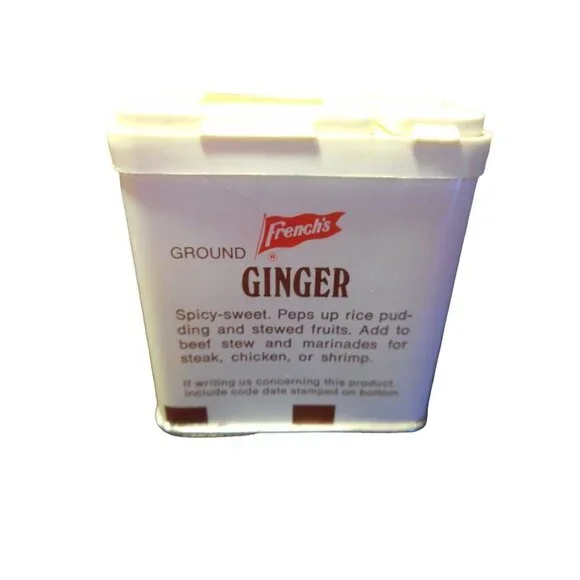 Vintage French's Ground Ginger Spice Tin Estate Find - Picture 3 of 6